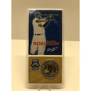 Jackie Robinson 42 Collectible MLB Baseball Coin Dodgers Stadium - New & Sealed